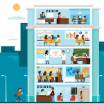 Erklärfilm Produktion, Vektor Illustrationen