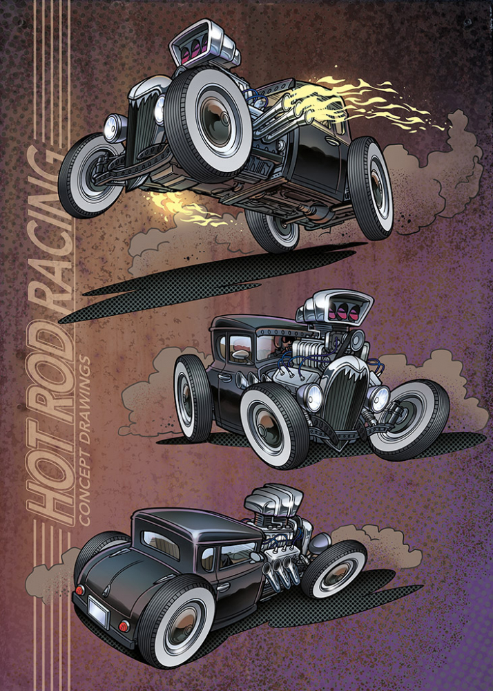 Artwork, Illustrationen, Ferrari