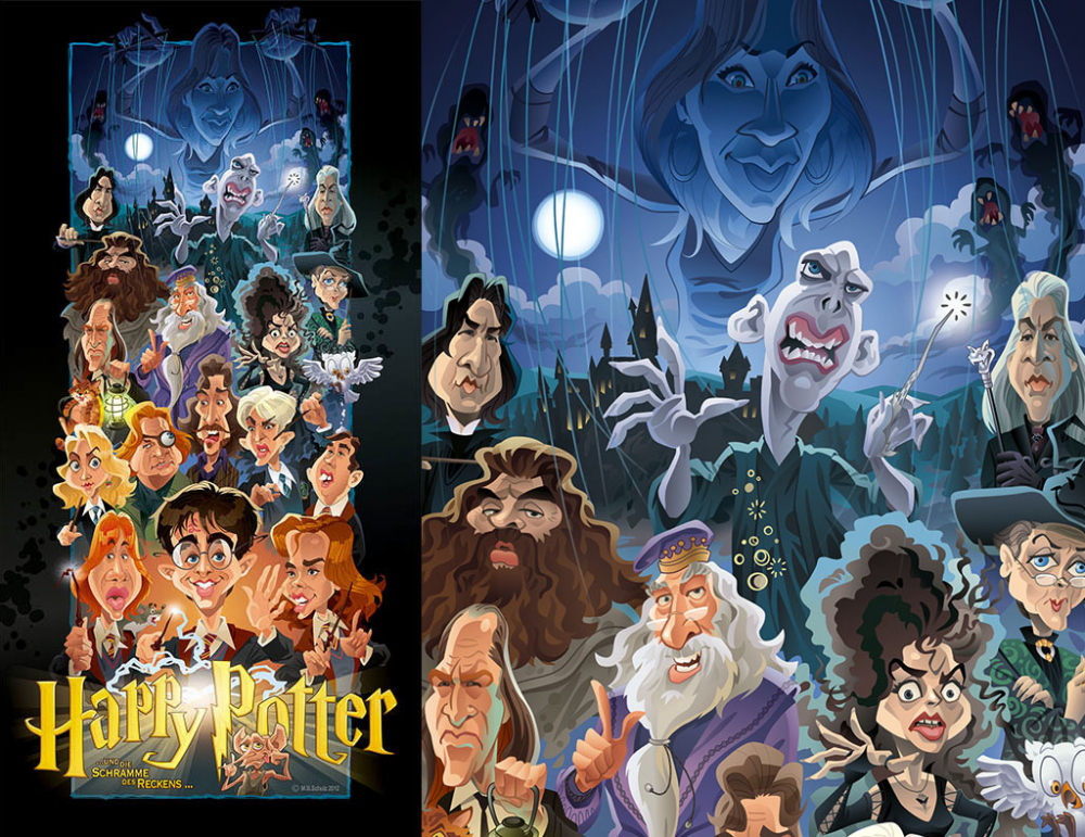 Karikatur Harry Potter