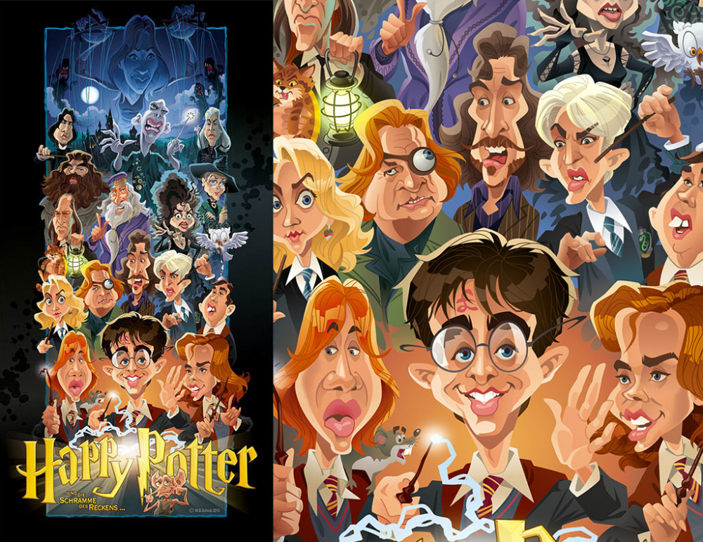 Karikatur Harry Potter