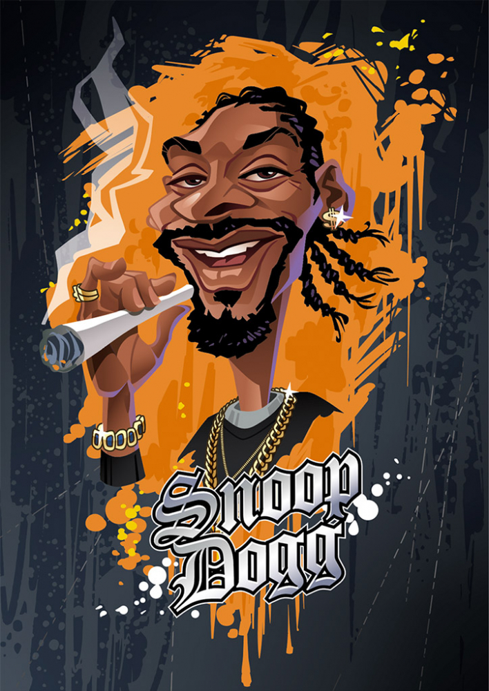 Karikatur Snoop Dogg