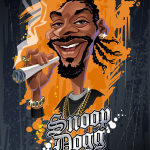 Karikatur Snoop Dogg