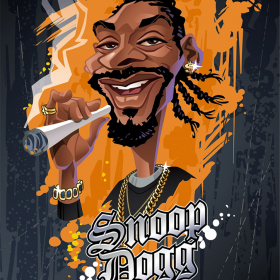 Karikatur Snoop Dogg