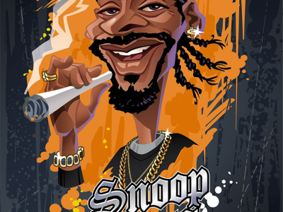 Karikatur Snoop Dogg