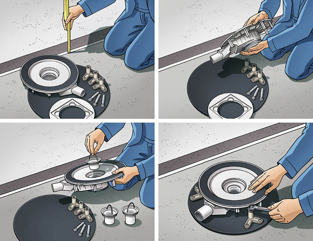 Technische Infografik Bodenverlegung