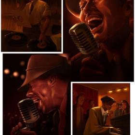 Blues jazz singer