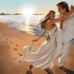 Dancing on the beach