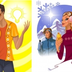 Lifestyle- Vektorgrafik