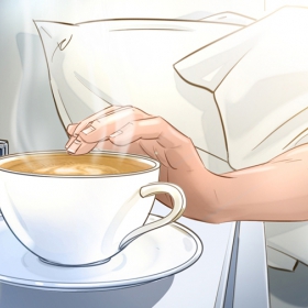 Kaffeetasse Hand