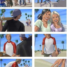 Skateboard storyboard