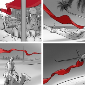 Storyboards, Animatics, Visuals für die MaFo, Moodfilme, Food, P