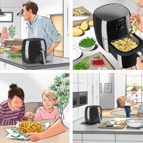 Storyboards, Animatics, Visuals für die MaFo, Moodfilme, Food, P