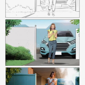 AI Storyboards for Social Media Kampagnen